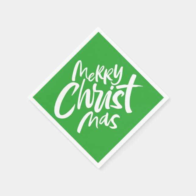 Frohe Christliche Weihnachtsbriefe Religious Gree Serviette (Ecke)