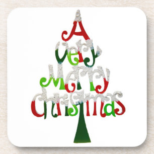 Frohe Christmas Cork Untersetzer