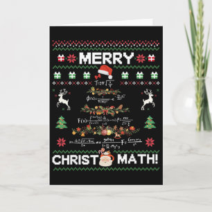 Frohe Christmath Lustige Weihnachten Mathe Baum Sc Karte