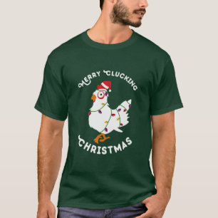 Frohe Clucking Christmas Eve Pajama Funny Chicken T-Shirt