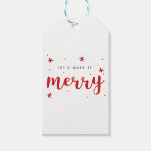 Frohe Confetti-Weihnachten Geschenkanhänger