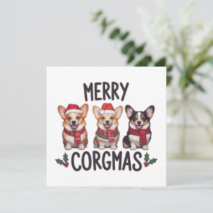 Frohe Corgmas Santa Hut Weihnachten Corgi Hundemam