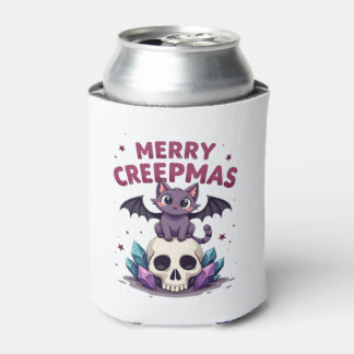 Frohe Creepmas-Katzen-Pastell-Goth-Weihnachten-Tot Dosenkühler