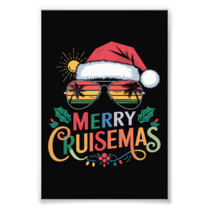 Frohe Cruisemas 2024 Weihnachten Santa Rentier Fotodruck