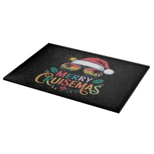 Frohe Cruisemas 2024 Weihnachten Santa Rentier Schneidebrett
