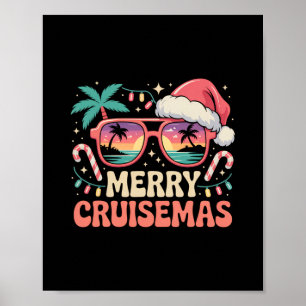 Frohe Cruisemas 2025 2026 Weihnachten Santa Rentie Poster