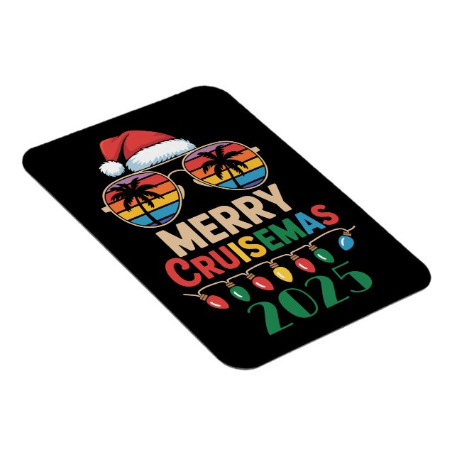 Frohe Cruisemas 2025 Personalisierte Weihnachtskre Magnet (Rechte Seite)