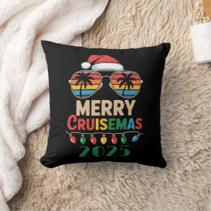 Frohe Cruisemas 2025 Personalisierte Xmas Kreuzfah Kissen