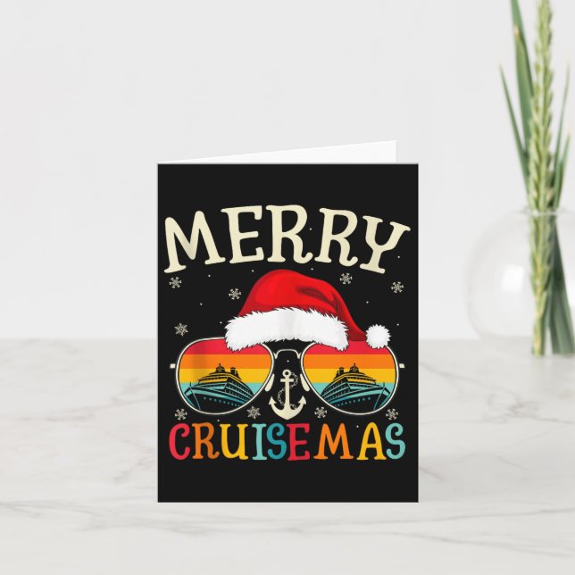 Frohe Cruisemas Kreuzfahrtschiff Urlaub Kreuzfahrt Karte (Vorderseite)