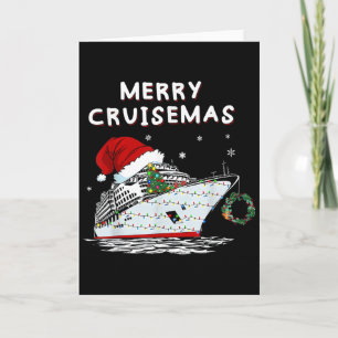 Frohe Cruisemas Kreuzfahrtschiff Weihnachtsmann Hu Karte
