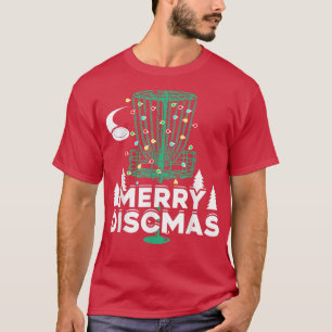 Frohe Discmas Disc Golf Frisbee Weihnachten Xmas S T-Shirt