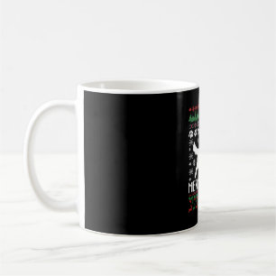 Frohe Dogmen Hund Schneeflocke hässlicher Weihnach Kaffeetasse