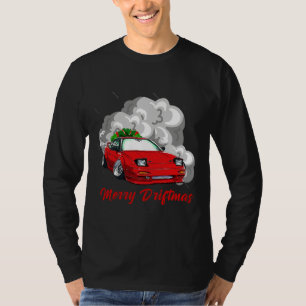 Frohe Driftmas Weihnachtssegnet Rennwagen T-Shirt