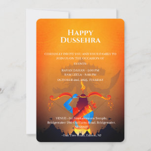 Frohe Einladung zur Dussehra-Feier