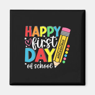 Frohe Einschulung Bleistift Lehrer Kinder Rücken Magnet