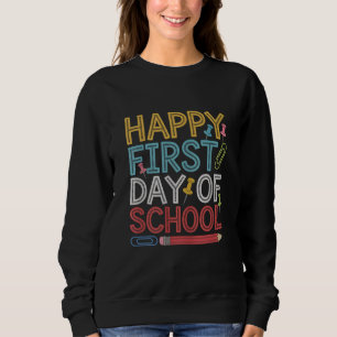 Frohe Einschulung Zurück zur Schule  Sweatshirt