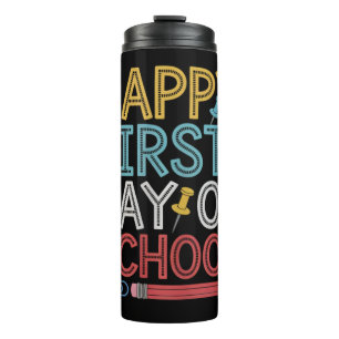 Frohe Einschulung Zurück zur Schule  Thermosbecher