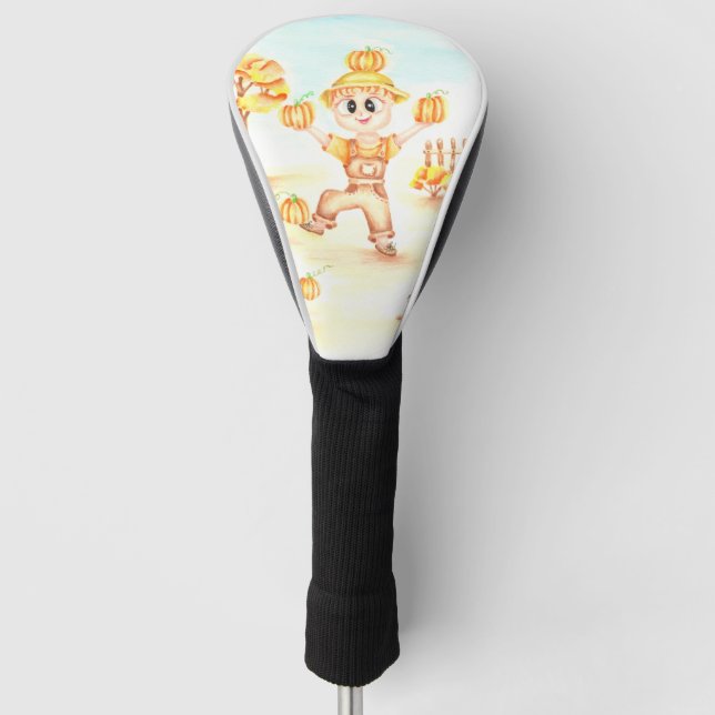 Frohe Ernte kleiner Ingwerjunge Golf Headcover (Vorderseite)
