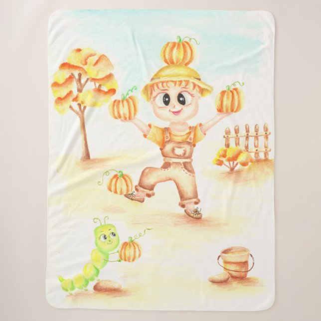 Frohe Ernte kleiner Ingwerjunge Sherpadecke (Vorderseite)