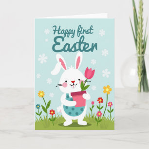 Frohe erste Ostern Kunstkarte Karte