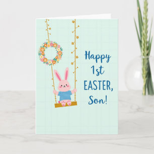 Frohe erste Ostern Sohn Karte
