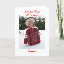 Frohe erste Weihnachtszeit Emma Feiertagskarte