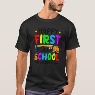 Frohe Erster Schultag Kindergarten-Team Lehrer T-Shirt