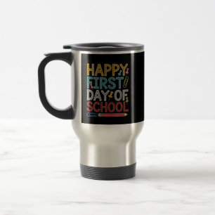 Frohe Erster Schultag Zurück zur Schule  Reisebecher
