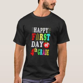 Frohe Erster Tag der 4. Klasse Lehrer Schüler Zita T-Shirt