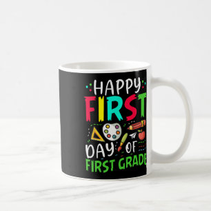 Frohe Erster Tag der ersten Klasse Jungen Mädchen Kaffeetasse