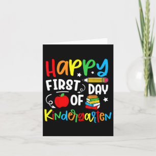 Frohe Erster Tag im Kindergarten Zurück zur Schule Karte