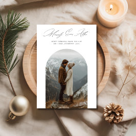 Frohe Ever nach neuem Arch Foto Weihnachten