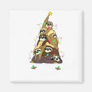 Frohe Faultier-Weihnachten Süße Weihnachten Faulti Magnet