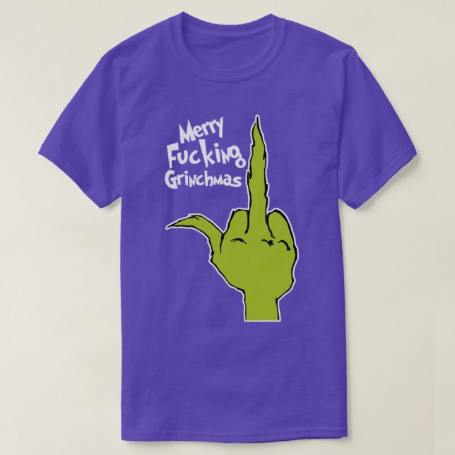 Frohe Fcking Grinchmas T-Shirt (Design vorne)