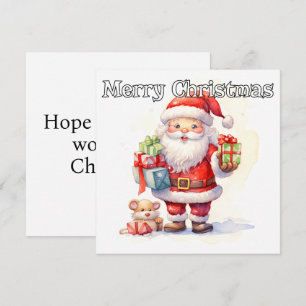 Frohe Feiertage an alle von Santa Claus Feiertagskarte