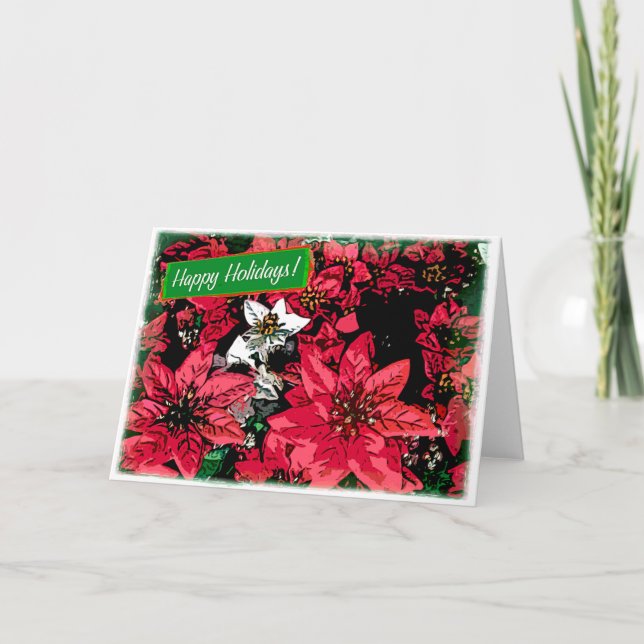 Frohe Feiertage Entwurf 1 Feiertagskarte (Vorderseite)