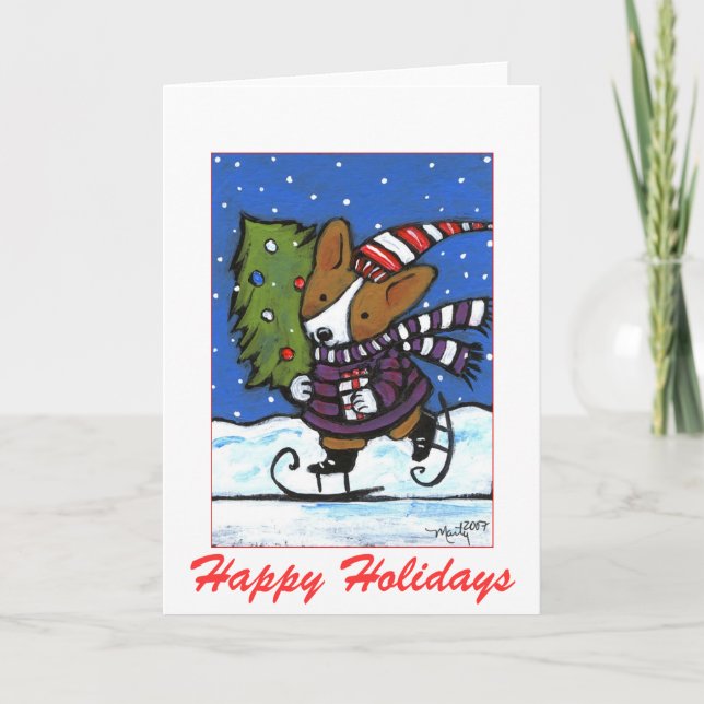 Frohe Feiertage Feiertagskarte (Vorderseite)