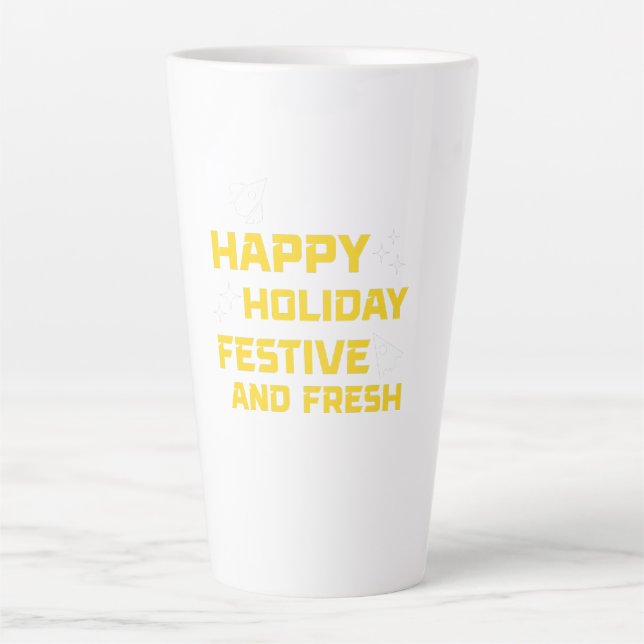 Frohe Feiertage, Festlich und Frisch Milchtasse (Vorderseite)