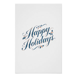 Frohe Feiertage Fröhliche Weihnachten Familie Neue Poster