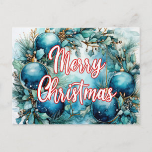 Frohe Feiertage Fröhliche Weihnachten Postkarte