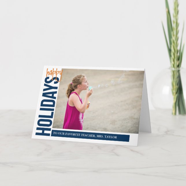 Frohe Feiertage für Sie Feiertagskarte (Vorderseite)