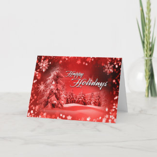 Frohe Feiertage Gruß-Karte Feiertagskarte