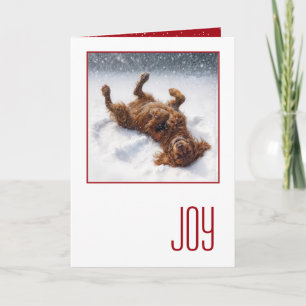 Frohe Feiertage Irish Setter Karte