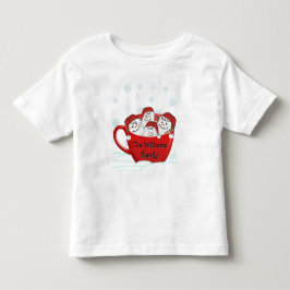 Frohe Feiertage Marshmallow Familie Kleinkind T-shirt