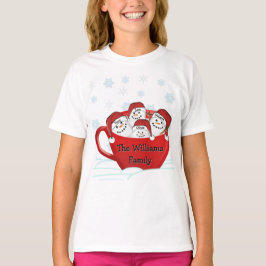 Frohe Feiertage Marshmallow Familie T-Shirt