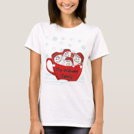 Frohe Feiertage Marshmallow Familie T-Shirt