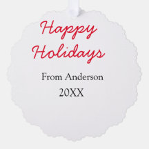 Frohe Feiertage Rote Liebe Familienname JahrChri