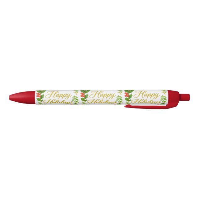 'Frohe Feiertage'-Stift Kugelschreiber (Unterseite)