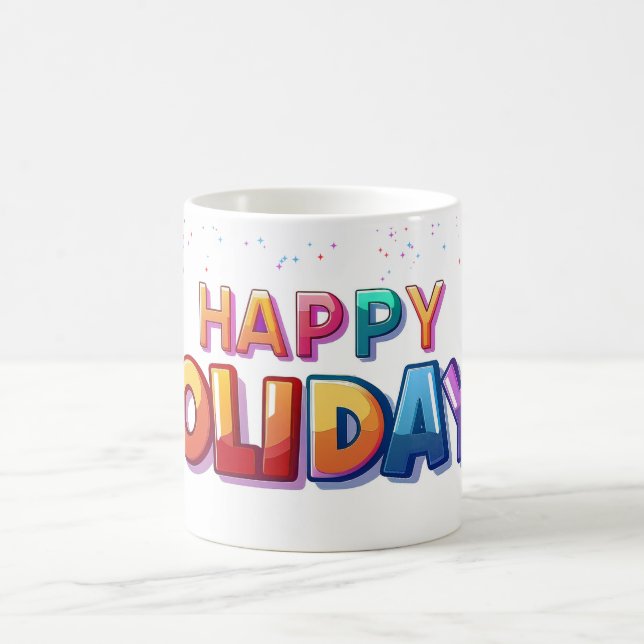 Frohe Feiertage Tasse (Mittel)