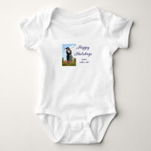 Frohe Feiertage Vater Sohn Weihnachten Familie Ges Baby Strampler